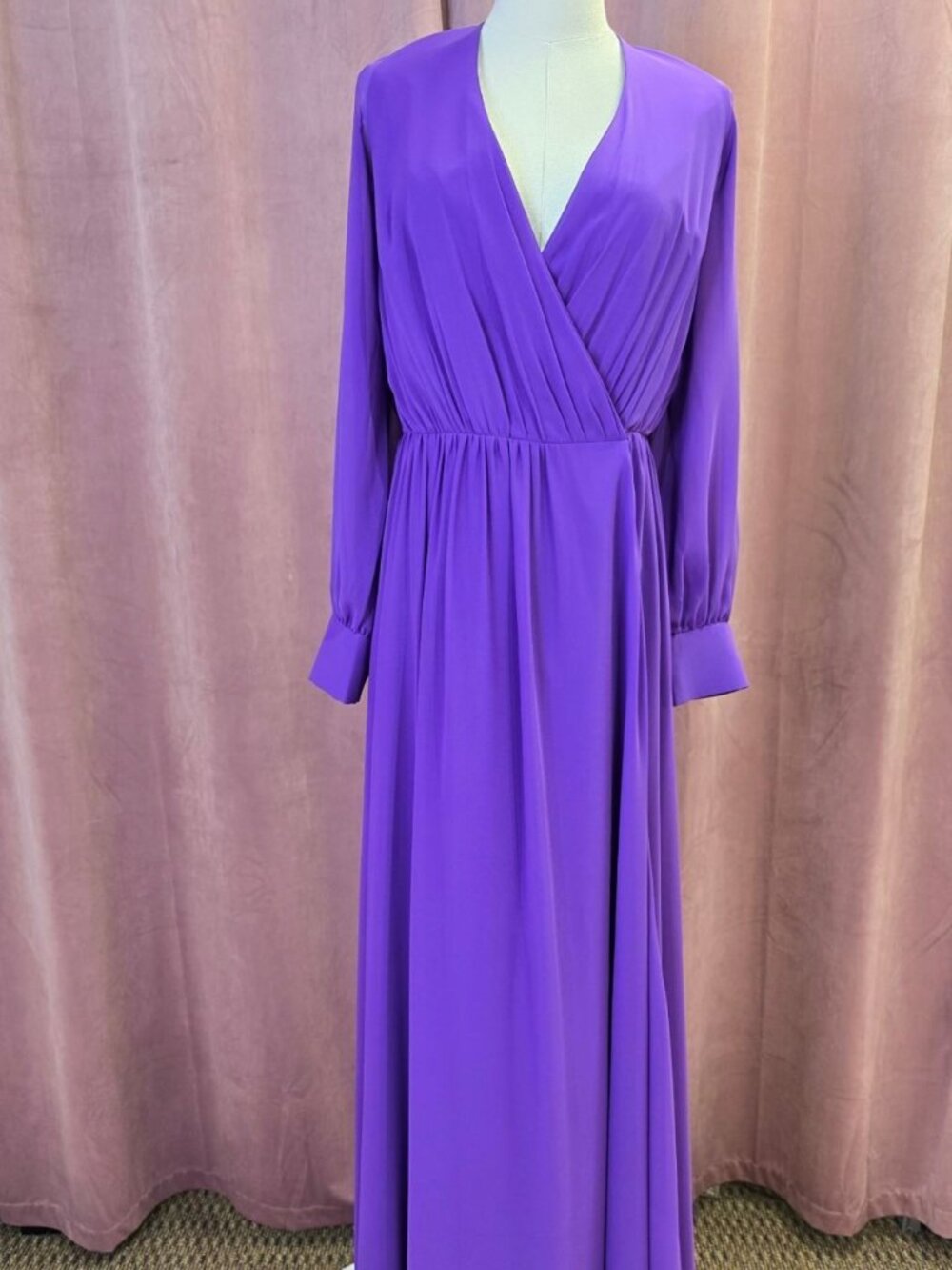 Deep Purple Wrap Dress
